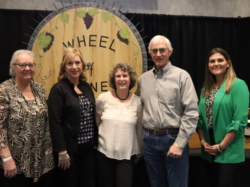 Family Development Center volunteering for 2024 Greatest of the Grape Wheel of Wine