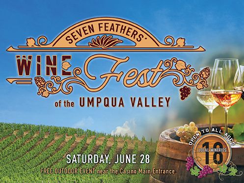 Seven Feathers Wine Fest of the Umpqua Valley logo